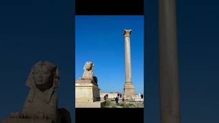 Pompey Pillar  Ancient Roman theatre  St Mary Coptic cathedralalexandria egypt travel [upl. by Shornick568]