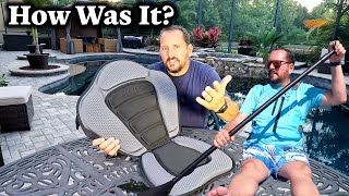 Reviewed iROCKER Inflatable Paddle Board Kayak Seat [upl. by Amir579]