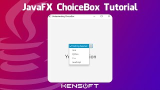 JavaFX ChoiceBox Tutorial For Beginners [upl. by Teagan]