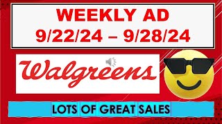 WALGREENS WEEKLY AD 92224  92824 [upl. by Anitsirc305]