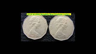 How to Identify Australian 50c Double Bar coins Picture Slide Show  1966 1979 1980 1983 93 96 97 04 [upl. by Carolin544]