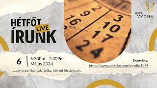 Hetfot Irunk LIVE Show  host VYDHA  S01E01  jatek a hangok sokasagaval [upl. by Leibrag]