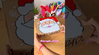 Decoremos una caja para navidad lettering manualidades letrasbonitas cajaspersonalizadas diy [upl. by Halette]