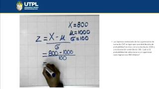 UTPL DISTRIBUCIÓN DE PROBABILIDAD NORMAL ESTÁNDAR INFORMÁTICAESTADÍSTICA [upl. by Nalim]