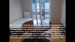 hadımköy mah de havalimanına yakın site içinde kiralık 75 m² 21 – eşyalı 8 kat boş daire [upl. by Leynwad536]