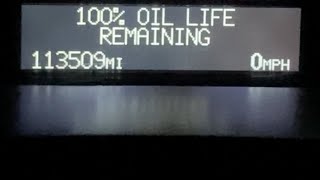 20062011 Cadillac DTS Oil Life Reset Instructions [upl. by Errick]