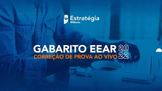 GABARITO EEAR 20221 CORREÇÃO DE PROVA AO VIVO  Escola de Especialistas de Aeronáutica [upl. by Aseeral]