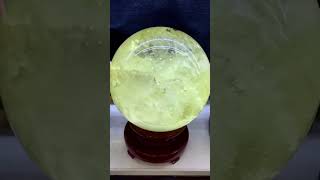 citrine sphere 212cm835 inches 1317kg with rainbow inside [upl. by Ahola186]