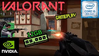 VALORANT Gameplay on i58250U 12Gb Ram NVIDIA GeForce 940MX [upl. by Tanah]