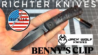 Richter Knives 162 JACK WOLF KNIVES “BENNY’S CLIP” JackWolfKnives [upl. by Manley]