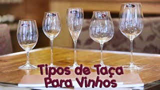 Tipos de Taça Para Vinhos  Divino Vinho [upl. by Apoor]