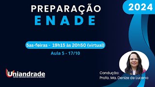 PREPARAÇÃO ENADE 2024  Aula 5 [upl. by Yonatan]