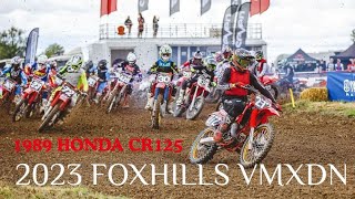 1989 HONDA CR125  Foxhills VMXdN 2023 [upl. by Benioff27]