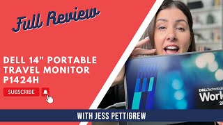 Dell 14quot Portable Travel Monitor  P1424H Full Review [upl. by Eelanej516]