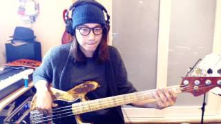 Red Hot Chili Peppers  Aeroplane Bass Cover by FunQ [upl. by Nareht]