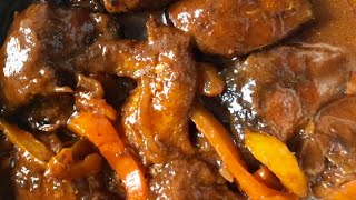 HOW TO COOK THE BEST BROWN STEW CHICKEN JAMAICAN STYLE RECIPE [upl. by Sevart]