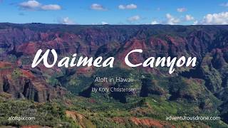 Hawaii by Drone  Waimea Canyon Kauai 4K [upl. by Oiramad175]