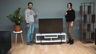 Decorotika Asal TV Stand and Media Console Assembly for 47quot 120 cm and 59quot 150 cm Wide Models [upl. by Nalhsa]