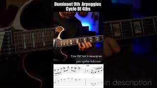 Dominant 9 Arpeggios amp Cycle of Fourths  Short Guitar Tutorial [upl. by Caffrey845]