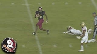 FSU QB Deondre Francois Hits Tamorrion Terry For 74Yard GoAhead TD [upl. by Restivo626]