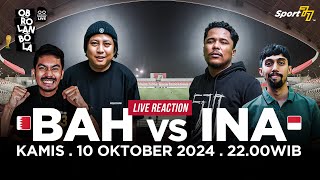 🔴 KUALIFIKASI PIALA DUNIA BAHRAIN VS INDONESIA LIVE REACTION [upl. by Llenel]