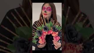 Diadema Catrina hecha en casa parati viralshorts reels tendencia [upl. by Dash]