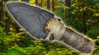 Introduction To Flint Knives How to Make and Use a Stone Knife In The WILD [upl. by Oel]