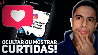 Como MOSTRAR OU OCULTAR O NÚMERO de CURTIDAS do INSTAGRAM [upl. by Mariska]