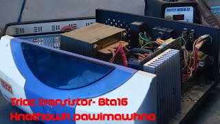 BTA16 triac in battery charge volt a pek luh dan [upl. by Dnalkrik]