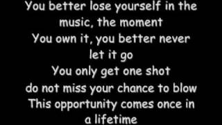 Eminem Loose Yourself With Lyrics [upl. by Anesor905]