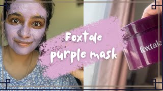 Foxtale Skin Radiance MaskHonest Opinion💜💜claymask [upl. by Stavro]