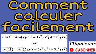 la divergence et rotationnel dun vecteur dans lespace [upl. by Wilda]