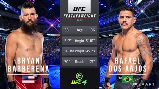 BRYAN BARBERENA VS RAFAEL DOS ANJOS FULL FIGHT UFC ON ESPN 42 [upl. by Llennaj]