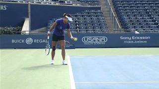 Li Na Centre Court Practice [upl. by Gavan]