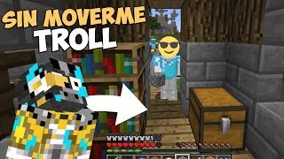 TRAMPA EN SKYWARS SIN MOVERME  MINECRAFT TROLL [upl. by Annohsed199]