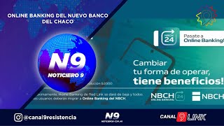 ONLINE BANKING DEL NUEVO BANCO DEL CHACO  NOTICIERO 9 [upl. by Roddie]