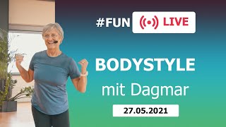 BODYSTYLE mit Dagmar â€“ LIVE aus dem FunSportZentrum Kornwestheim  27052021 [upl. by Mcgray]