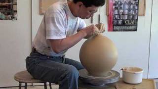 2 Throwing a Large Closed Form  Vase with HsinChuen Lin [upl. by Nairehs150]