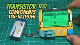 Transistor BJT Test using LCRT4 Components Tester and Digital Multimeter [upl. by Leirbag568]