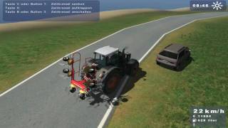 Landwirtschafts Simulator 2009 car behaviour [upl. by Valentina700]