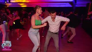 Vladimir amp Daniela  salsa social dancing  Croatian Summer Salsa Festival 2022 Rovinj [upl. by Hgielek724]