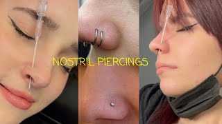 Nose Piercings  Does it hurts😲👃💉 [upl. by Poll]