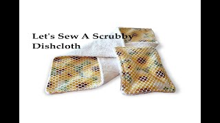 How To Sew A Scrubby Dishcloth [upl. by Ahsietal]