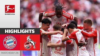 Bayern Back On Winning Track  FC Bayern München  1 FC Köln 20  Highlights  Matchday 29 [upl. by Nivert]