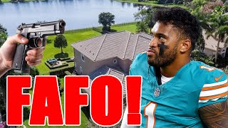 Tua Tagovailoa isnt FKING around Sends a WARNING to CRIMINALS breaking into NFL players homes [upl. by Sherlocke122]