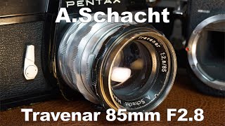 ASchacht Travenar 85mm f28 M42 f28f11での作例比較とf28動画 [upl. by Nosmas751]