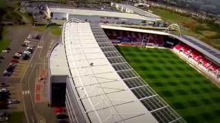 Parc y ScarletsLlanelli By Hidden Carmarthenshire From the Air [upl. by Enaitsirhc]