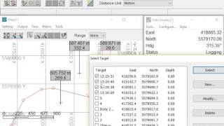 HYPACK  Survey Selecting Targets [upl. by Mcleod]