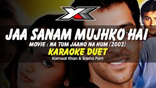 Ja Sanam Mujhko Hai Karaoke  Duet [upl. by Janina]