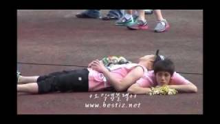 MBLAQ Seungho lies on Mirs Back Fancam  Idol Athletics [upl. by Kendre]